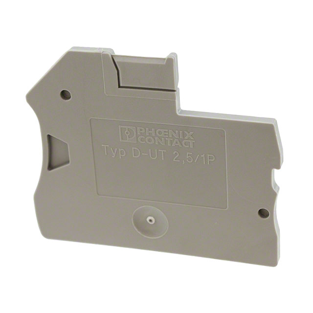 CONN TERM BLK END PLATE GRAY