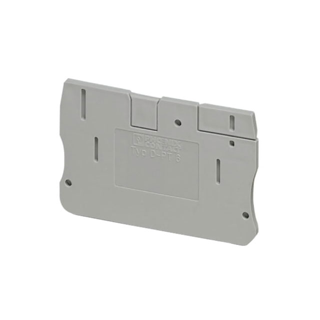 CONN TERM BLK END PLATE GRAY