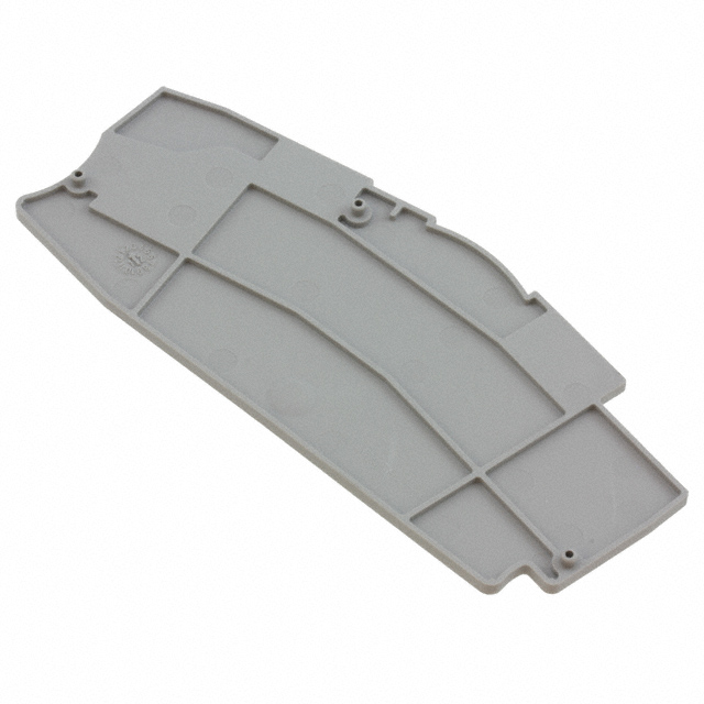 CONN TERM BLK END PLATE GRAY