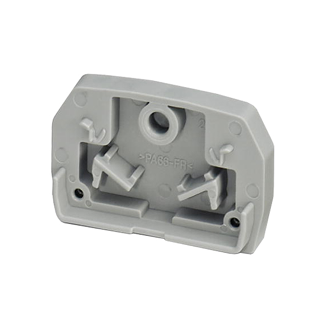 CONN TERM BLK END PLATE PNL GRAY