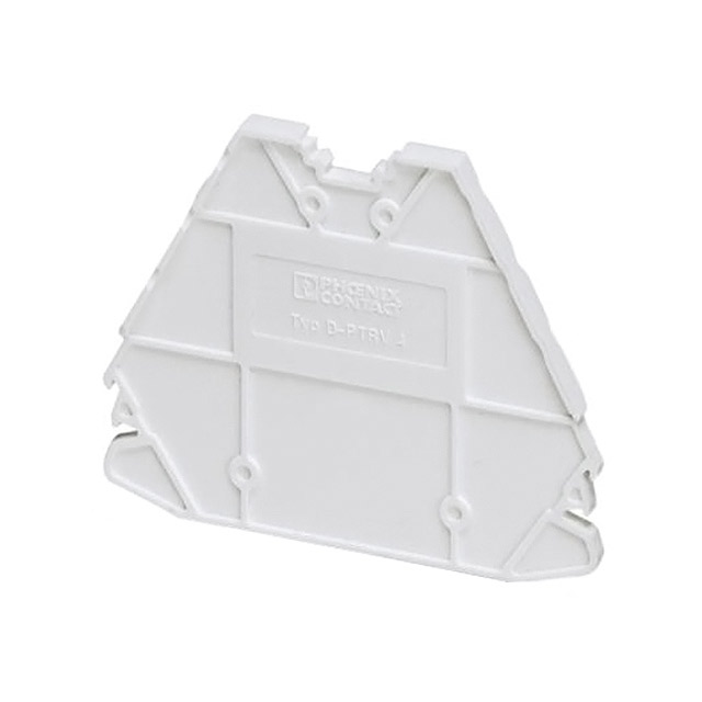 CONN TERM BLK END PLATE WHITE