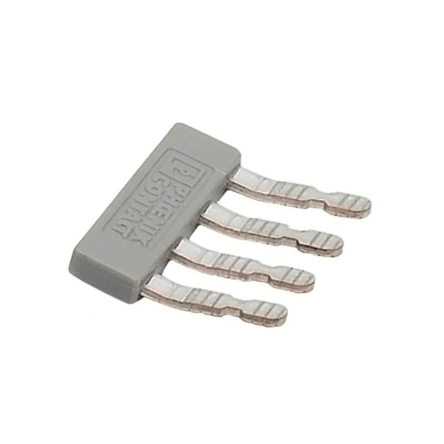 JUMPER TERM BLK 4POS FLAT PIN