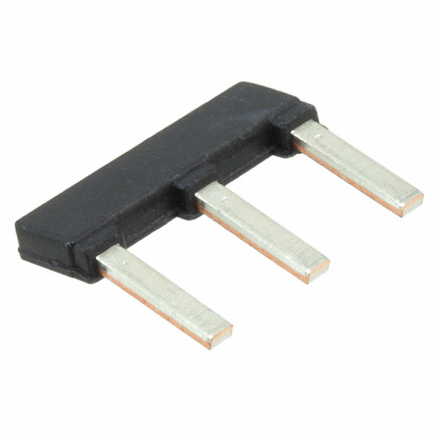JUMPER TERM BLK 3POS FLAT PIN