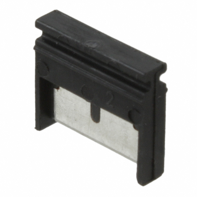 JUMPER TERM BLK 2POS FLAT PIN