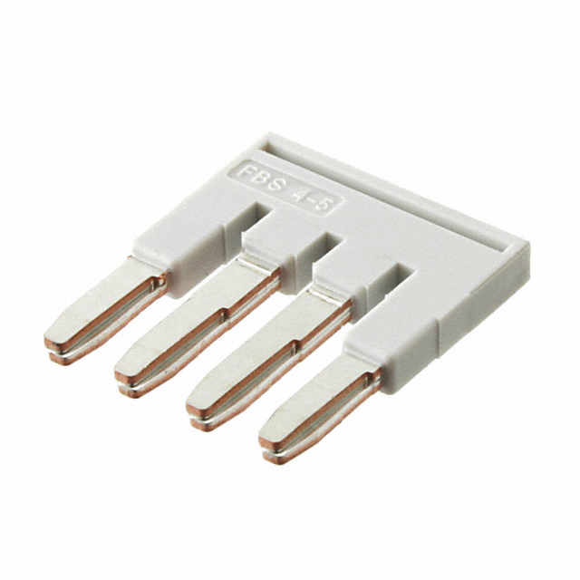 JUMPER TERM BLK 4POS FLAT PIN