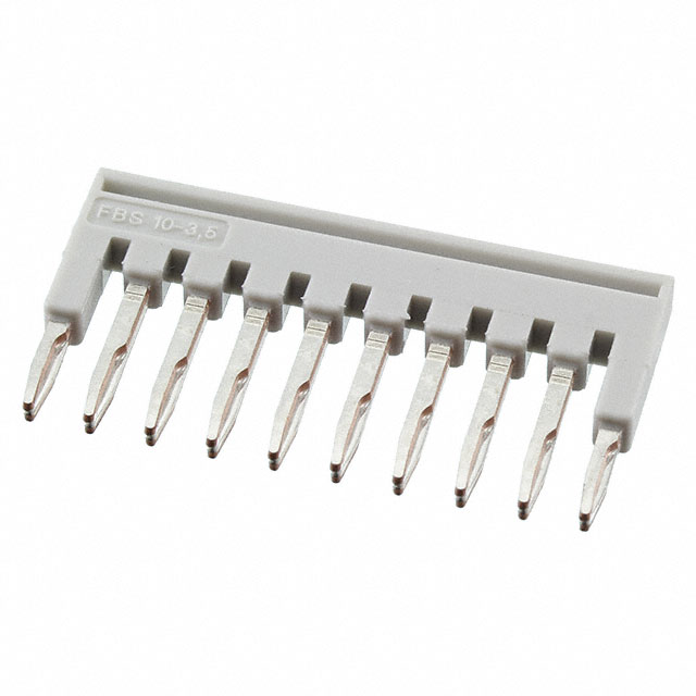 JUMPER TERM BLK 10POS FLAT PIN