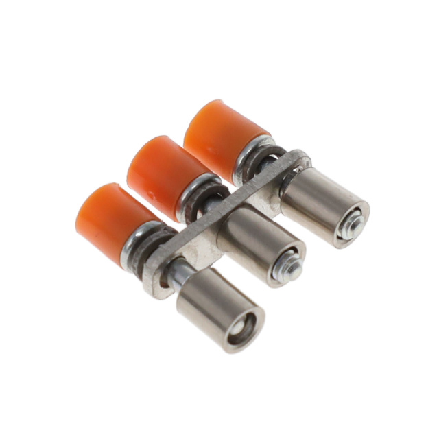 JUMPER TERM BLK 3POS ROUND PINS