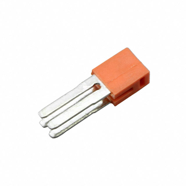 JUMPER TERM BLK 2POS FLAT PIN