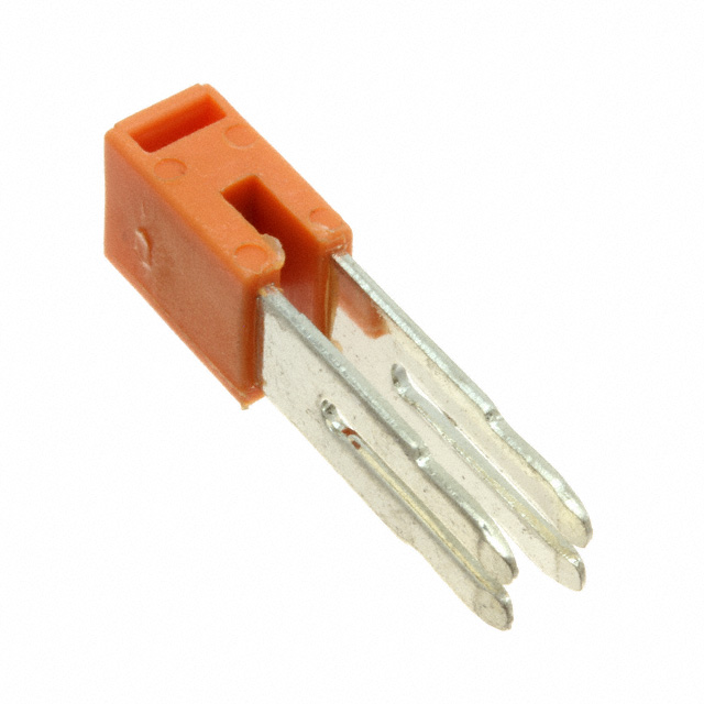 JUMPER TERM BLK 2POS FLAT PIN