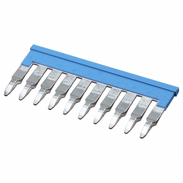 JUMPER TERM BLK 10POS FLAT PIN