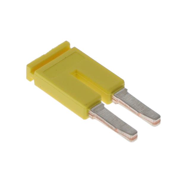 SHRT BAR 2.5MM 2 POLE YELLOW