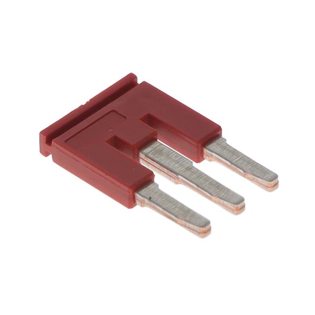 SHRT BAR 2.5MM 3 POLE RED