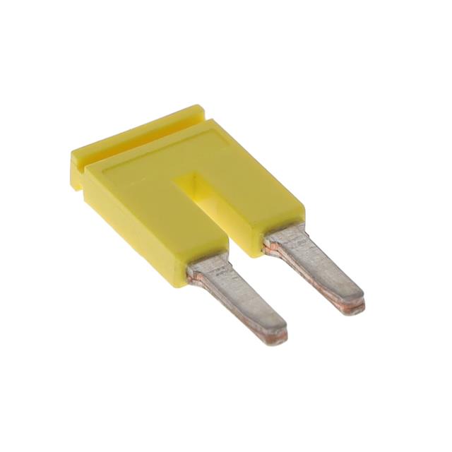 SHRT BAR 4MM 2 POLE YELLOW