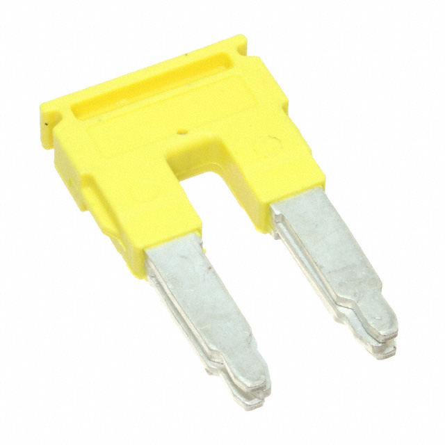 JUMPER TERM BLK 2POS FLAT PIN