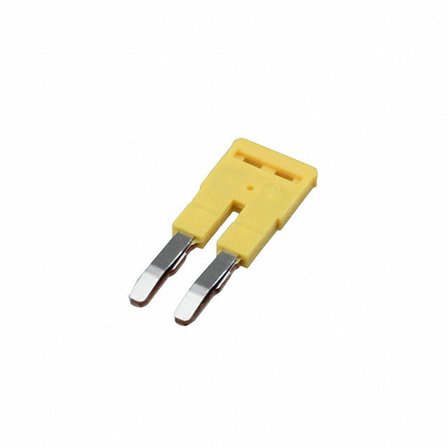 JUMPER TERM BLK 2POS FLAT PIN