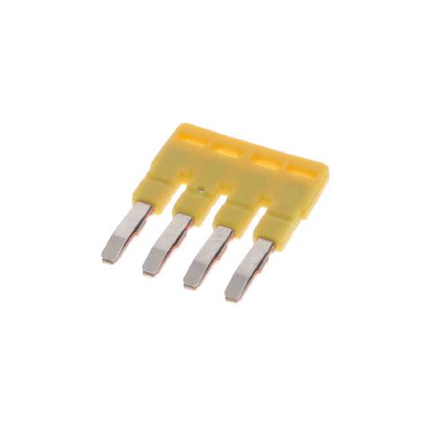 JUMPER TERM BLK 4POS FLAT PIN