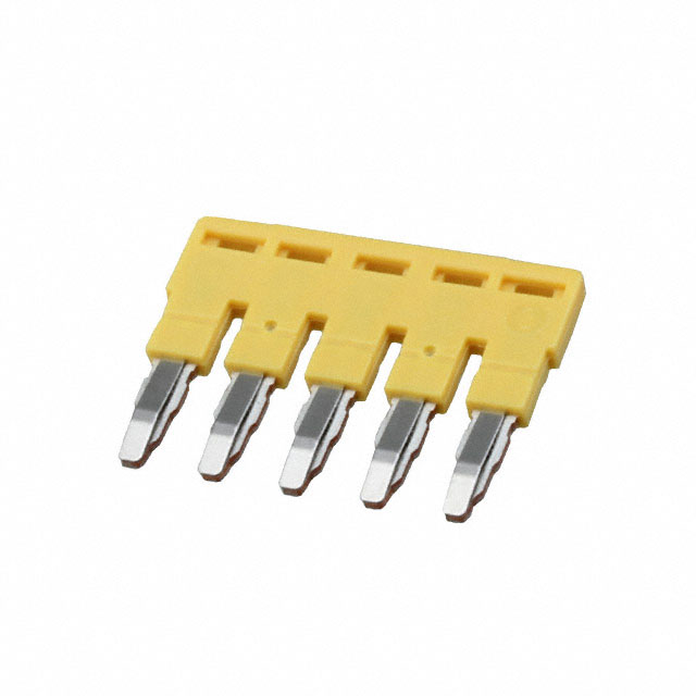 JUMPER TERM BLK 5POS FLAT PIN