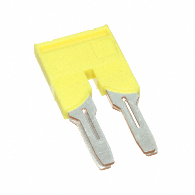 JUMPER TERM BLK 2POS FLAT PIN