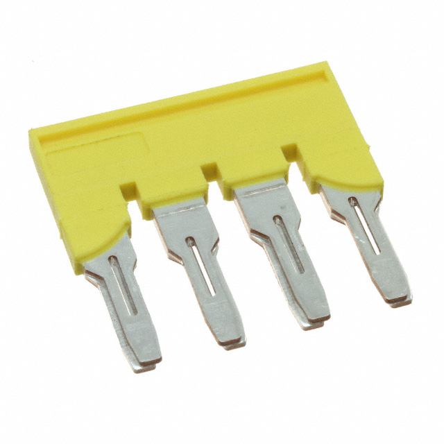 JUMPER TERM BLK 4POS FLAT PIN