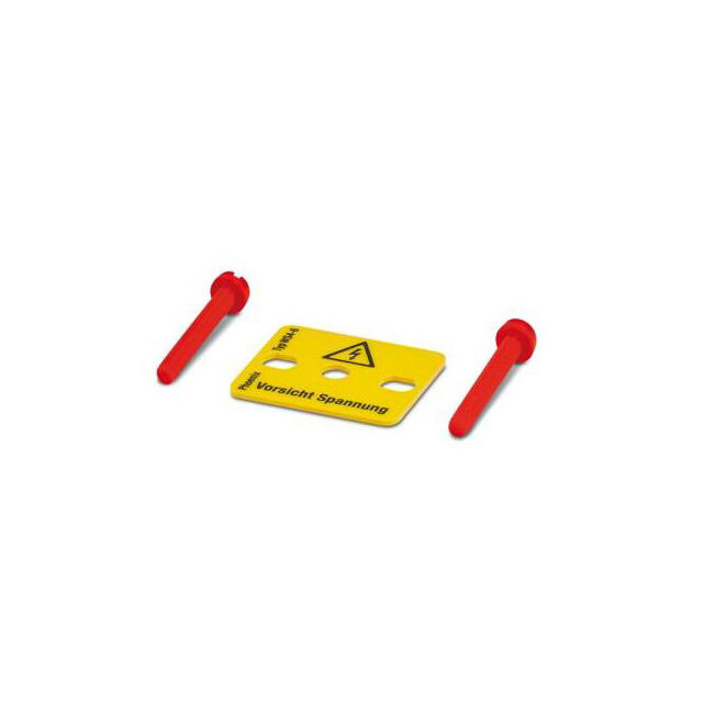 WARNING PLATE W/2 PLASTIC SCREWS