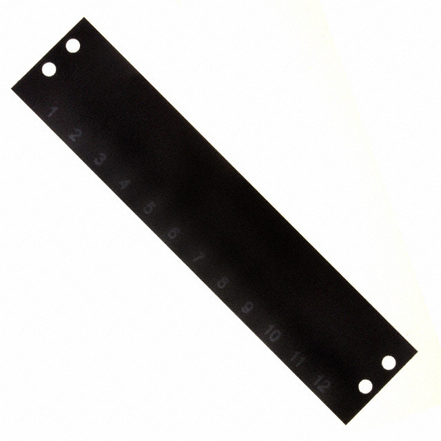 BARRIER BLK MARKER STRIP 12POS