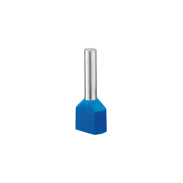 CONN FERRULE DIN TWO X 14AWG BLU
