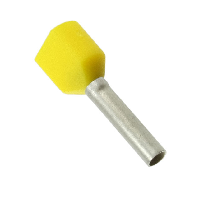 CONN FERRULE W TYPE 2X18AWG YLW