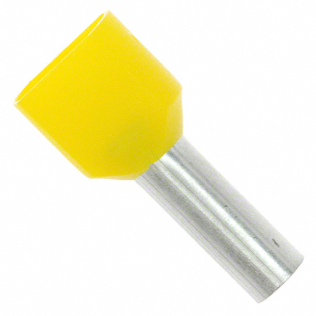 CONN FERRULE DIN TWO X 10AWG YLW