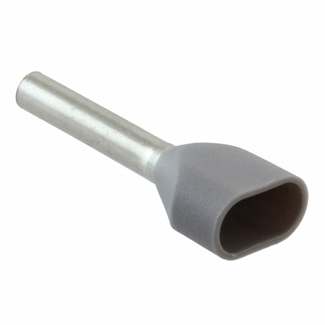 CONN FERRULE DIN TWO X 18AWG GRY
