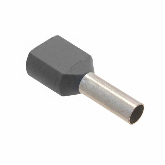 CONN FERRULE DIN TWO X 12AWG GRY