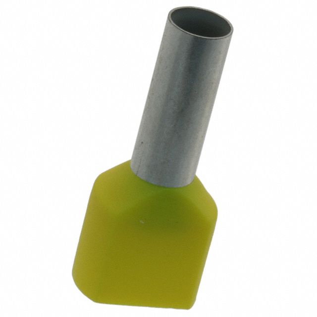 CONN FERRULE DIN TWO X 10AWG YLW