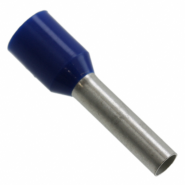 CONN FERRULE DIN/W TYP 14AWG BLU