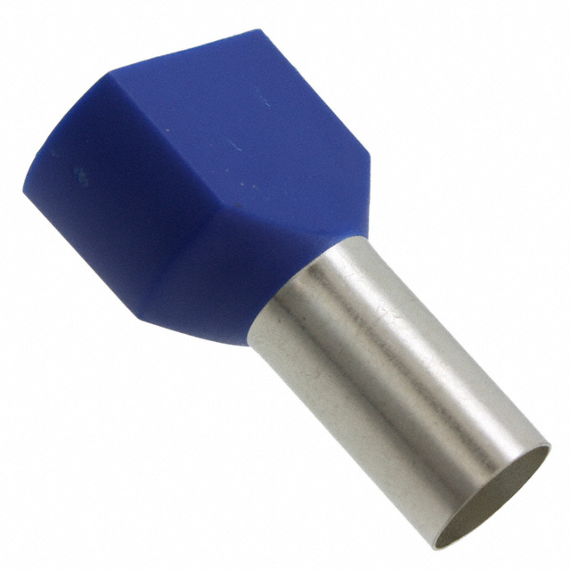 CONN FERRULE TWO X 6AWG BLUE