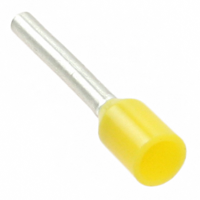 CONN FERRULE 24AWG YELLOW
