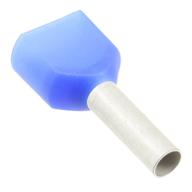 CONN FERRULE DIN TWO X 14AWG BLU