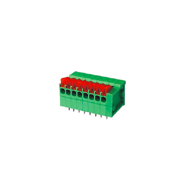 SPRING TERMINAL BLOCK 24C-GREEN