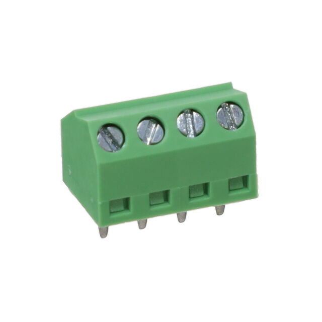 TERM BLOCK 4POS 55DEG 3.81MM PCB