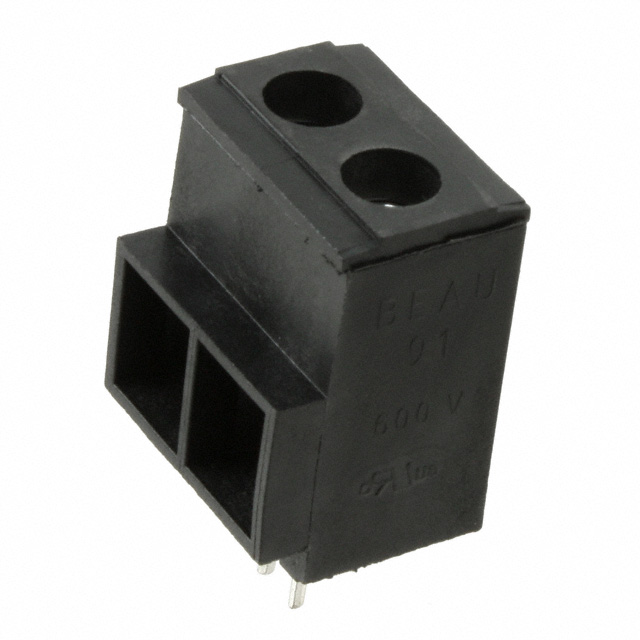 TERM BLK 2P SIDE ENT 10.16MM PCB