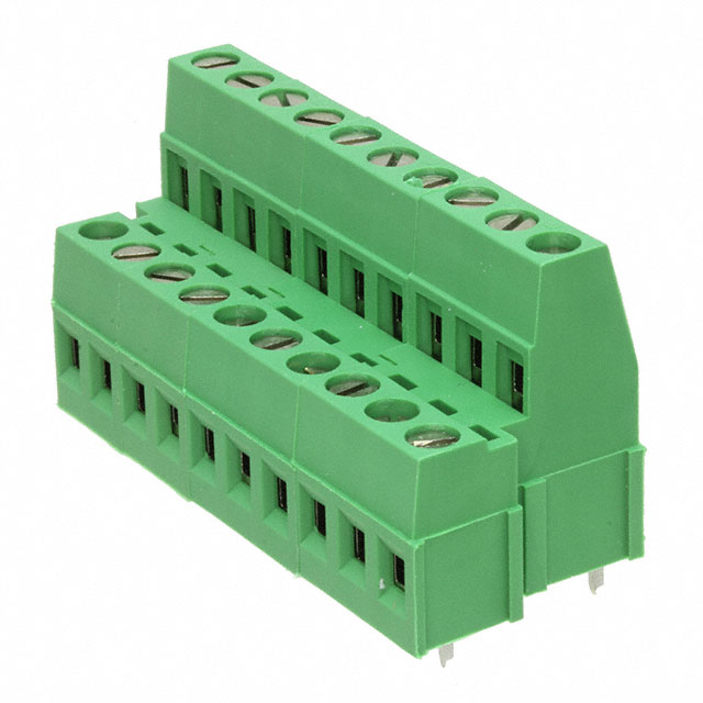 TERM BLK 10P SIDE ENTRY 5MM PCB