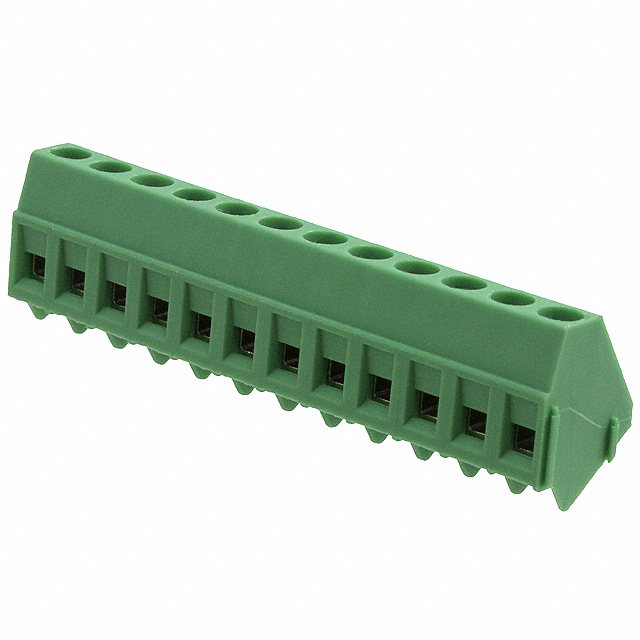 TERM BLK 12POS 55DEG 5.08MM PCB