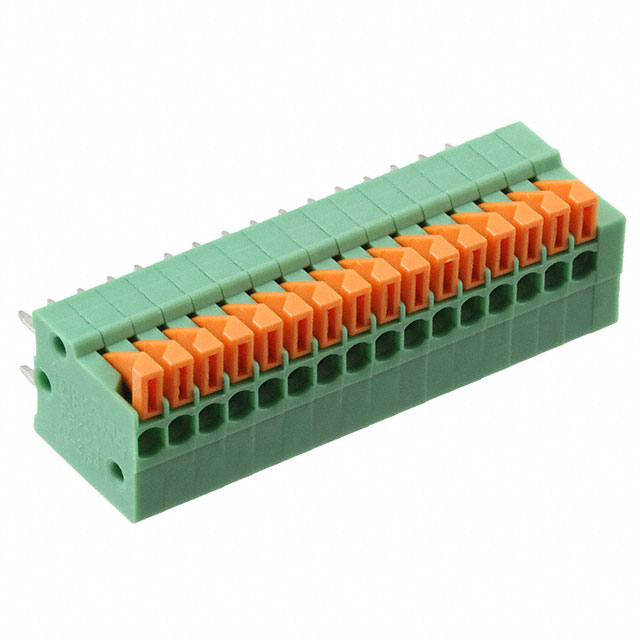 TERM BLK 16POS 90DEG 2.54MM PCB