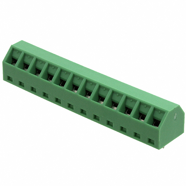TERM BLK 12POS 55DEG 5.08MM PCB