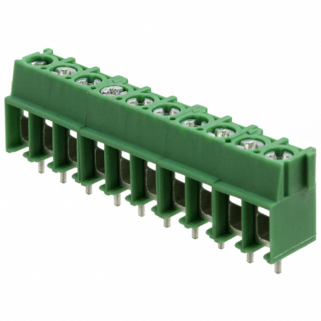 TERM BLK 10P SIDE ENTRY 5MM PCB