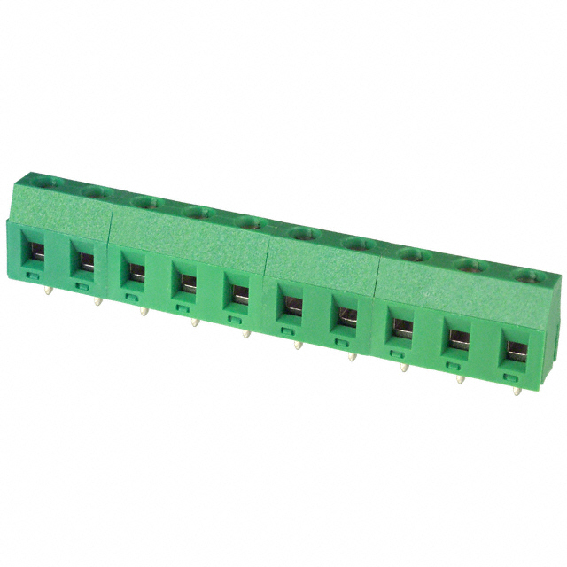 TERM BLK 10P SIDE ENT 7.5MM PCB