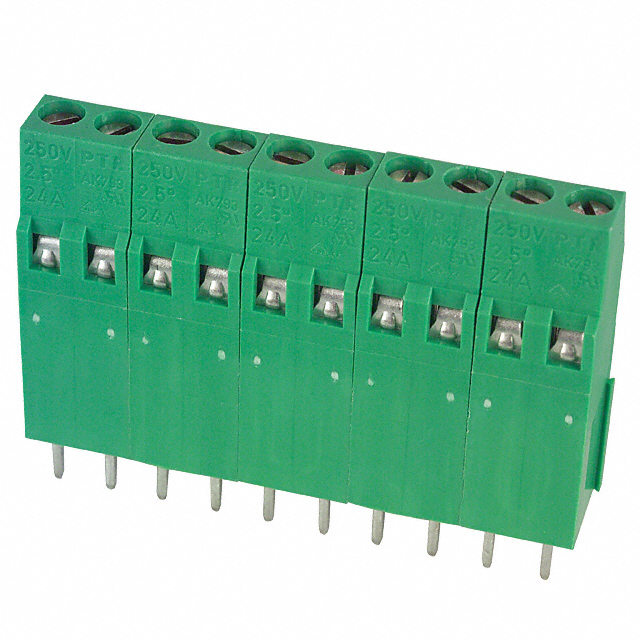 TERM BLK 10P SIDE ENTRY 5MM PCB