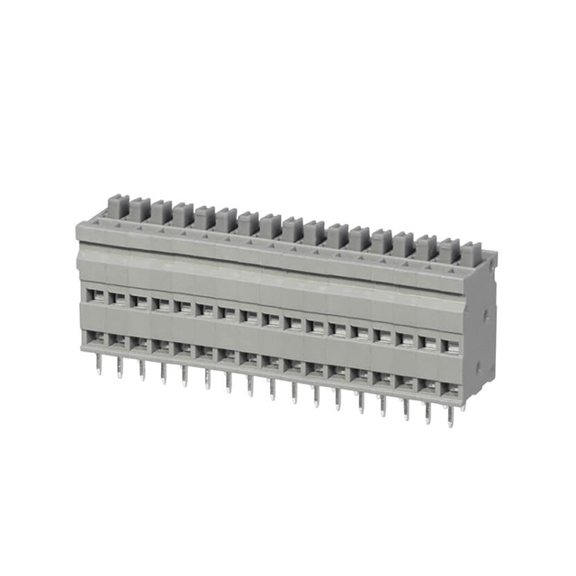 TERMINAL BLOCK, SCREWLESS, 2.54,