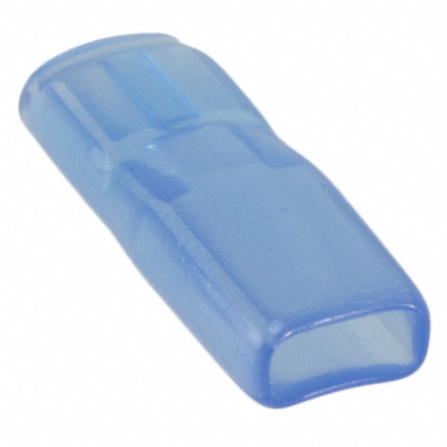 CONN RCPT SLEEVE 0.187 1POS BLUE
