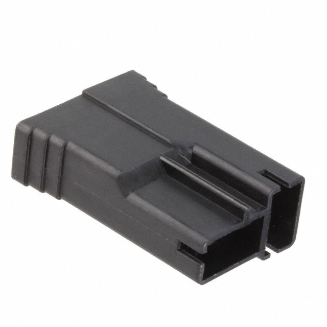 CONN RCPT HSG 0.25 2POS BLACK