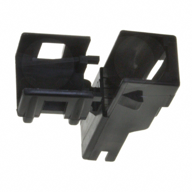 CONN RCPT HSG 0.25 1POS BLACK