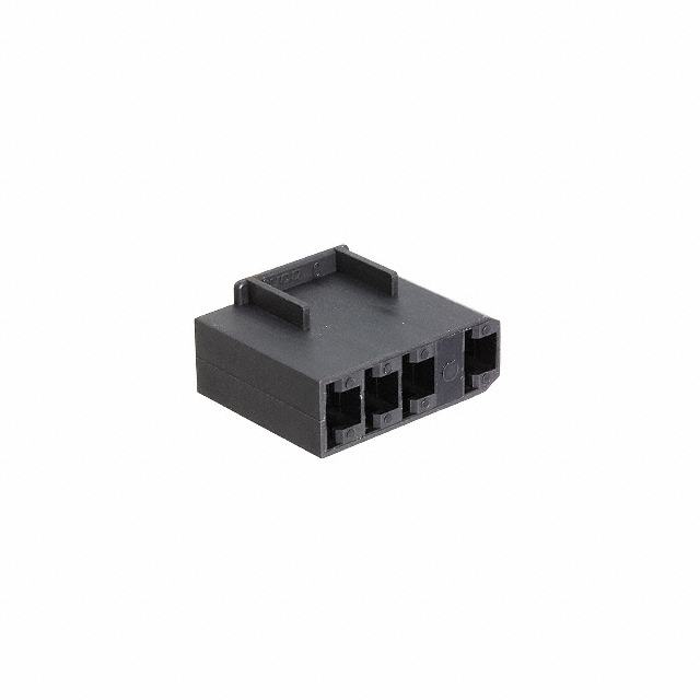 CONN RCPT HSG 0.25 4POS BLACK